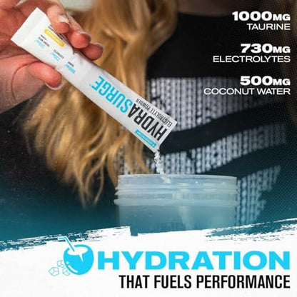Jacked Factory Hydrasurge Elektrolyt-Pulver-Päckchen – Zuckerfrei & natürlich gesüßt – Keto & vegan freundlich, löst sich leicht auf – 30 Stick-Packs, Limonade