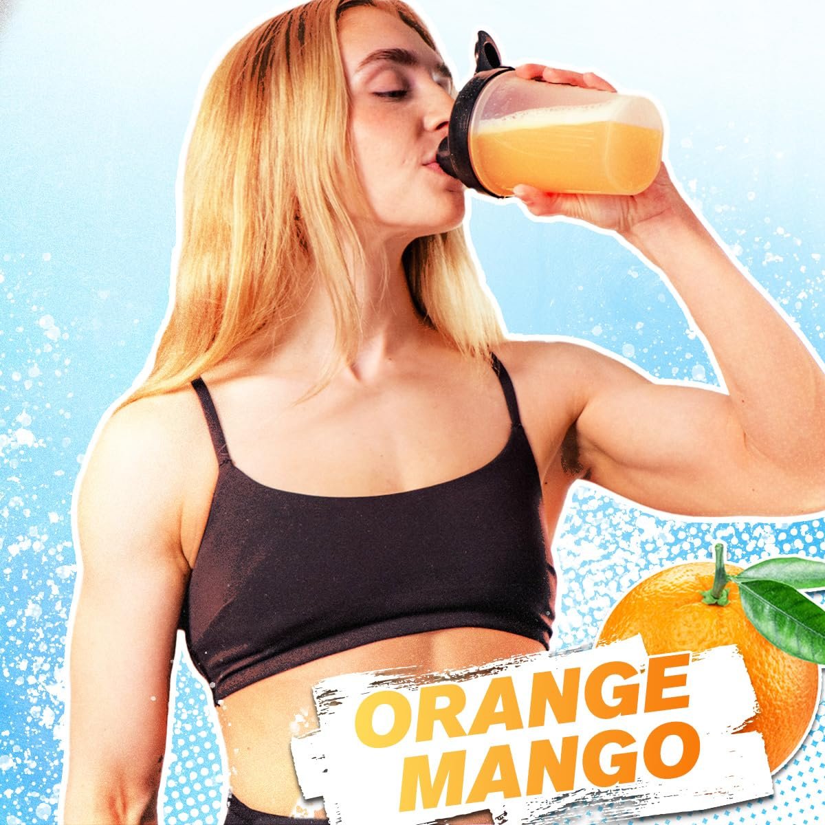Jacked Factory Hydrasurge Electrolyte Pulver-Päckchen – Zuckerfrei & natürlich gesüßt – Keto & vegan freundlich, löst sich leicht auf – 30 Stick-Packs, Orange Mango
