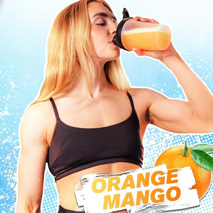 Jacked Factory Hydrasurge Electrolyte Pulver-Päckchen – Zuckerfrei & natürlich gesüßt – Keto & vegan freundlich, löst sich leicht auf – 30 Stick-Packs, Orange Mango