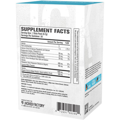Jacked Factory Hydrasurge Electrolyte Pulver-Päckchen – Zuckerfrei & natürlich gesüßt – Keto & vegan freundlich, löst sich leicht auf – 30 Stick-Packs, Orange Mango