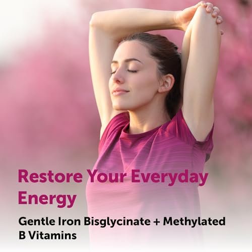 Micro Ingredients Blood+ Advanced Eisenpräparat, 240 vegane Kapseln | 14-in-1 Eisenbisglycinat mit Folat, Vitaminen B, C | Chelat-Eisenkomplex mit pflanzlicher Mischung | Non-GMO