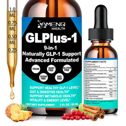 Berberin Liquid Tropfen mit Ceylon Zimt, Grüntee, Eriocitrin, Curcumin & Aloe Vera – Stoffwechsel, Verdauung & GLP-1 Unterstützung – Schnell wirkende orale Lösung für Frauen und Männer
