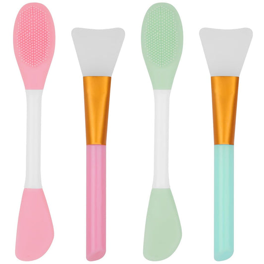 4er-Set Silikon-Gesichtsmasken-Applikatoren – Flexible Gesichtsmasken-Pinsel, Gesichtspeeling-Werkzeug für Schlafmasken, Tonmasken, Körperlotion