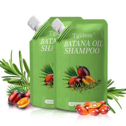 Tgideas Batana-Öl & Rosmarin Shampoo für Haarwachstum – Formel gegen Haarausfall & dünner werdendes Haar, nährt die Kopfhaut & verleiht Volumen, für Männer & Frauen (2er-Pack)
