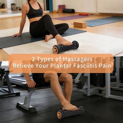 APRELM Fußmassagegerät Roller Set für Plantarfasziitis Linderung, Profi 2er-Pack (Anfänger & Fortgeschritten), Fußroller für Zuhause Büro, Geschenk für Mama Papa Freunde