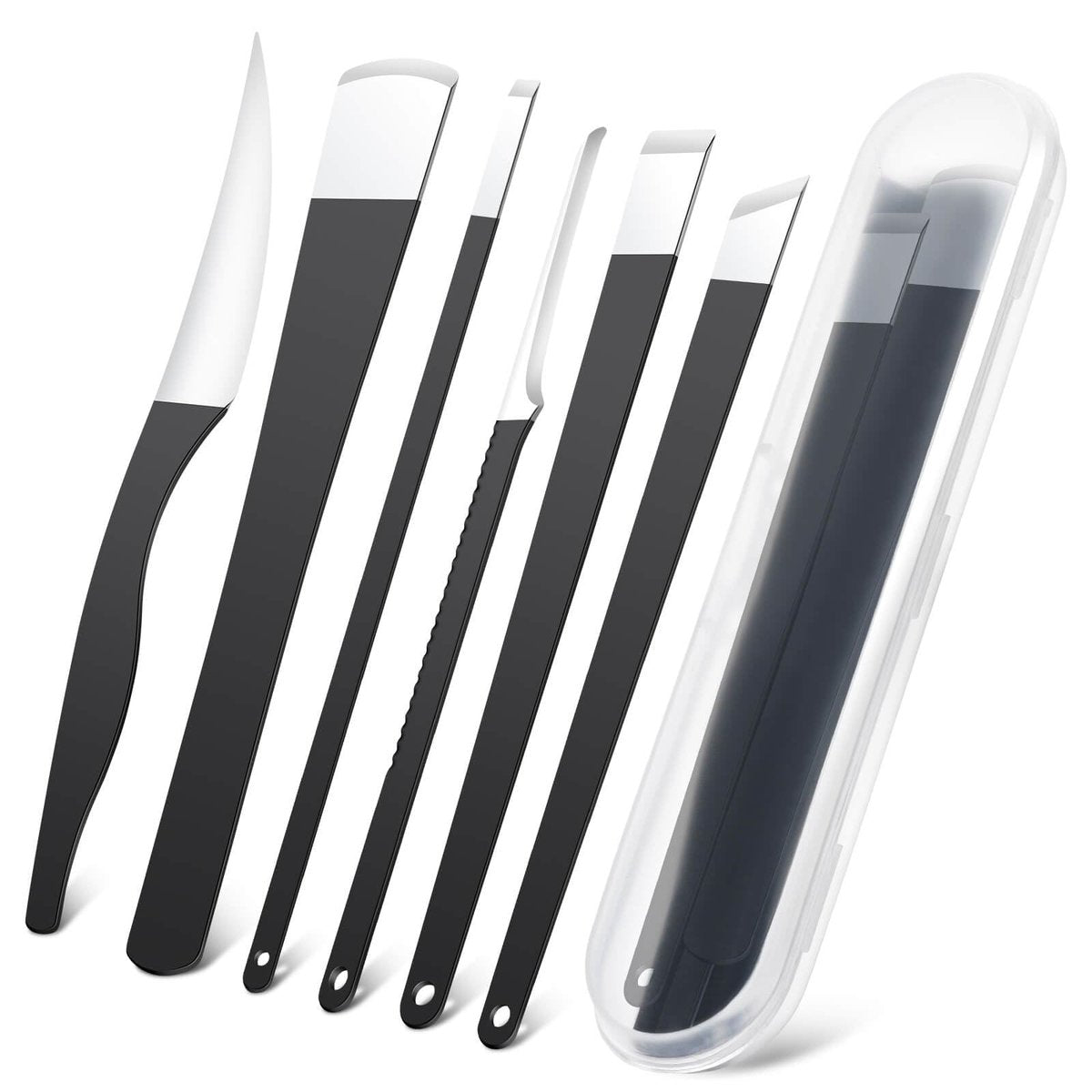 6-teiliges Pediküre-Messer-Set – Professionelles Fußmesser mit Aufbewahrungsbox, Nagelpilz-Entfernungswerkzeug, Hornhautentferner für Hände und Füße