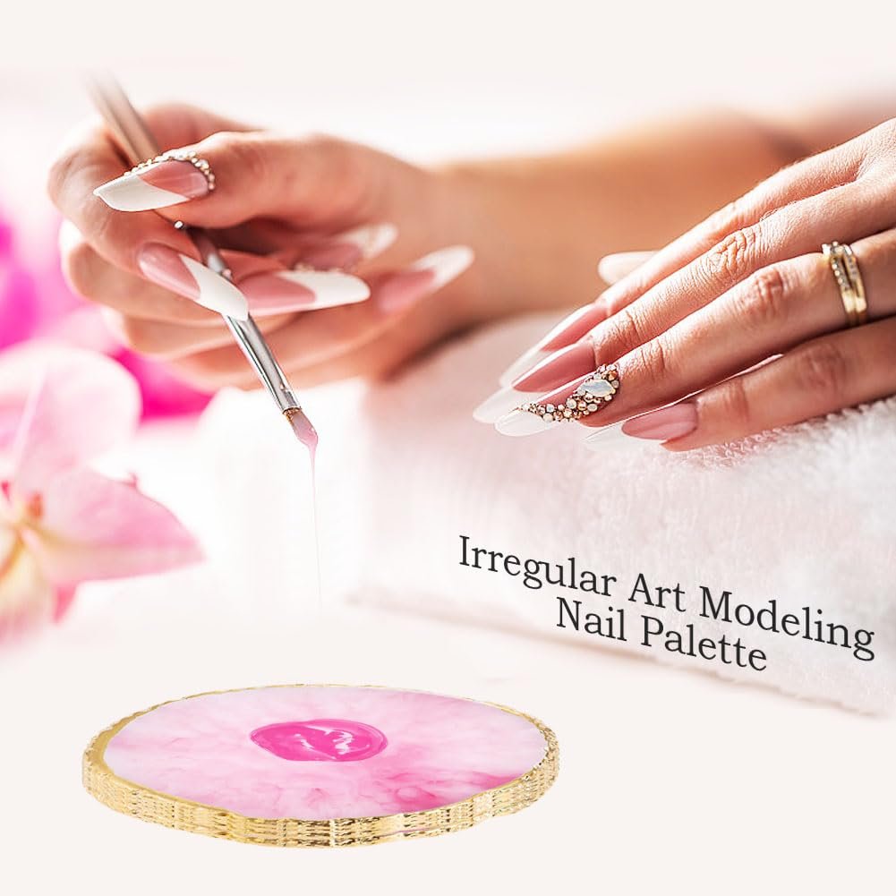 24-teiliges Nagelkunst-Set mit Nagelständern, Pinseln, Paletten und Dotting-Werkzeugen – DIY Nageldesign für Anfänger und Profis