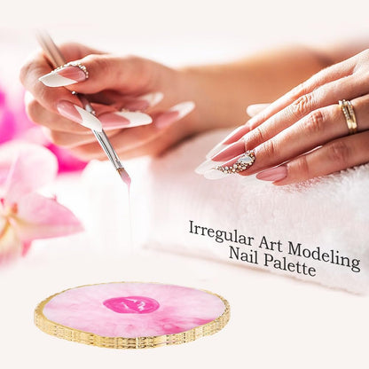 24-teiliges Nagelkunst-Set mit Nagelständern, Pinseln, Paletten und Dotting-Werkzeugen – DIY Nageldesign für Anfänger und Profis