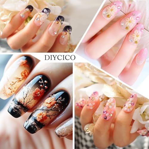 24-teiliges Nagelkunst-Set mit Nagelständern, Pinseln, Paletten und Dotting-Werkzeugen – DIY Nageldesign für Anfänger und Profis