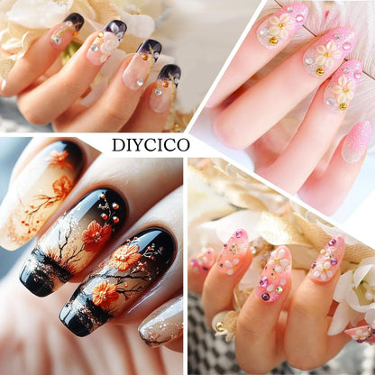 24-teiliges Nagelkunst-Set mit Nagelständern, Pinseln, Paletten und Dotting-Werkzeugen – DIY Nageldesign für Anfänger und Profis