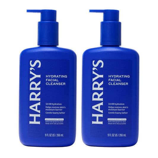 Harry's Feuchtigkeitsspendender Gesichtsreiniger für Männer - (2er-Pack) 9 fl oz - Gesichtswäsche für empfindliche Haut