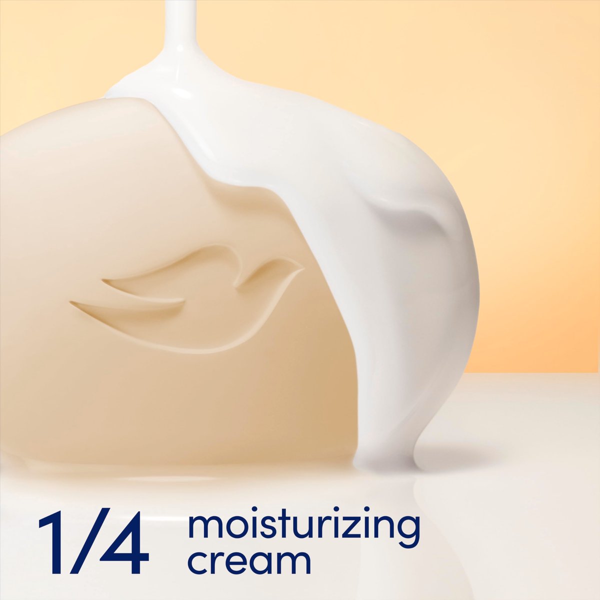 Dove Verwöhnseife 6er-Pack Warme Vanille + Süße Sahne für hydratisierte & weiche Haut, 106 g pro Stück