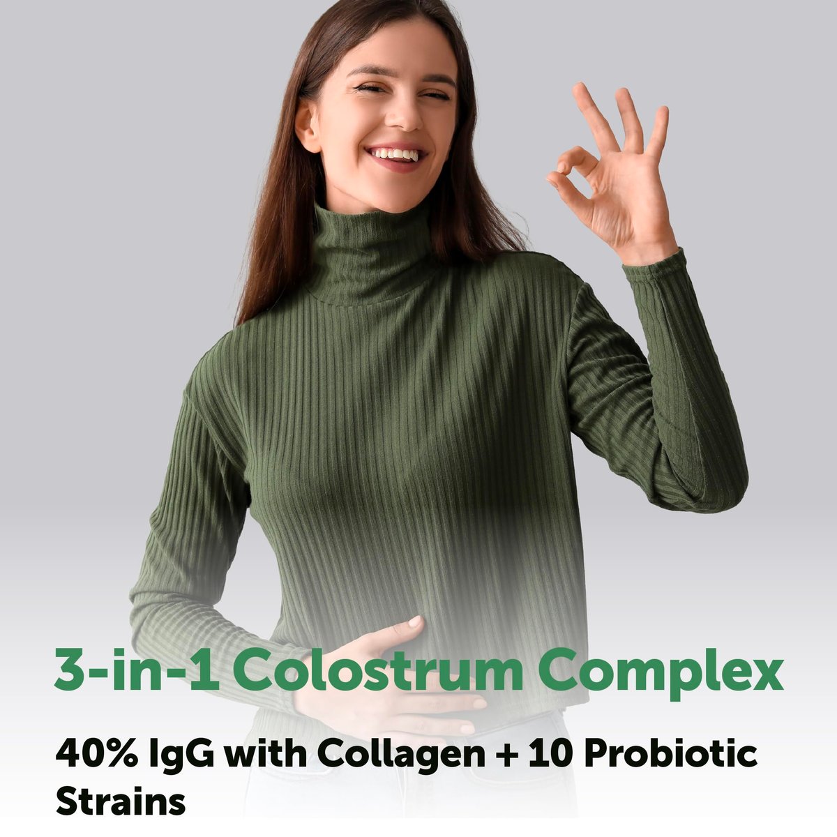 Micro Ingredients Bovines Kolostrum 1.000 mg pro Portion, 240 Kapseln | 40% IgG mit Kollagen & Probiotika | Kolostrum-Ergänzung mit 10 probiotischen Stämmen | Non-GVO, Glutenfrei