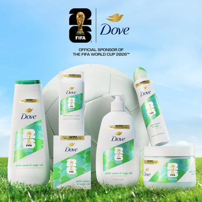 Dove Limited Edition FIFA Seife Beauty Bar – Palo Santo & Salbeiöl Feuchtigkeitsspender für weiche, geschmeidige Haut | 3,75 oz Riegel (6er-Pack)