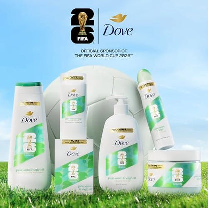 Dove Limited Edition FIFA Seife Beauty Bar – Palo Santo & Salbeiöl Feuchtigkeitsspender für weiche, geschmeidige Haut | 3,75 oz Riegel (6er-Pack)