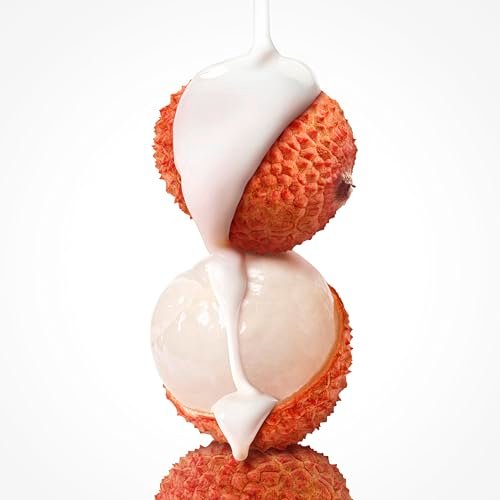 Dove Whipped Shower Foam Kokosnuss & Lychee für Frauen – Feuchtigkeitsspendend, für weiche Haut, 10,3 Unzen