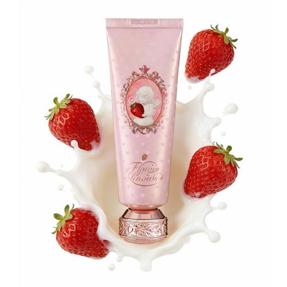 Flower Knows Strawberry Cupid Collection Handcreme – Feuchtigkeitsspendende & Nährende Butter-Handlotion mit süßem Duft, natürliche Inhaltsstoffe, Reisegröße, 1,76 Unzen (Erdbeer-Milchshake)