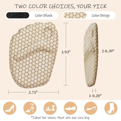 Zaiwoo Ball-of-Foot Cushions für Damen (2 Paar Fußpolster) – Metatarsal-Pads, High Heel Einlagen, Schmerzlinderung, Anti-Rutsch, Unsichtbar
