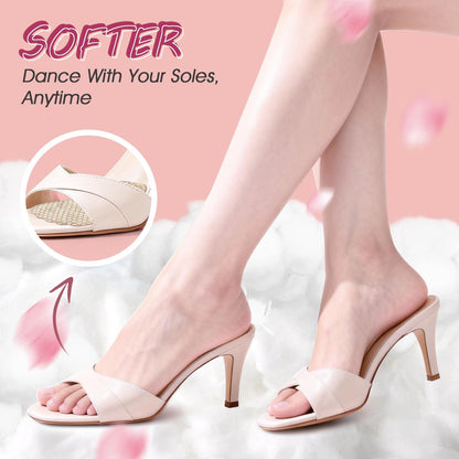 Zaiwoo Ball-of-Foot Cushions für Damen (2 Paar Fußpolster) – Metatarsal-Pads, High Heel Einlagen, Schmerzlinderung, Anti-Rutsch, Unsichtbar