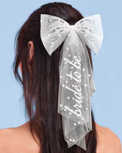 xo, Fetti Braut Haar Schleier mit Perlen und Tüll – Junggesellinnenabschied, Brautparty, Hochzeitsaccessoire, Bride Era