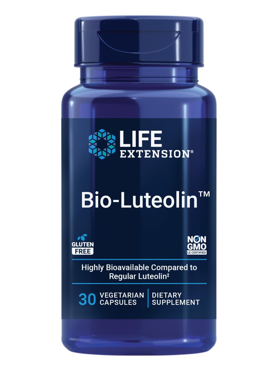 Life Extension® Bio-Luteolin™ – Zellgesundheit, gesundes Altern, bioverfügbare Formel mit Luteolin und Bockshornklee-Faser, glutenfrei, nicht-GVO, vegetarisch, 30 Kapseln