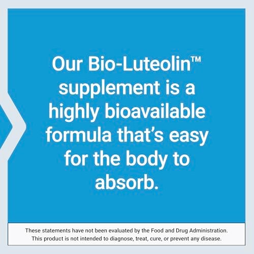 Life Extension® Bio-Luteolin™ – Zellgesundheit, gesundes Altern, bioverfügbare Formel mit Luteolin und Bockshornklee-Faser, glutenfrei, nicht-GVO, vegetarisch, 30 Kapseln