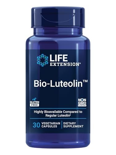 Life Extension® Bio-Luteolin™ – Zellgesundheit, gesundes Altern, bioverfügbare Formel mit Luteolin und Bockshornklee-Faser, glutenfrei, nicht-GVO, vegetarisch, 30 Kapseln