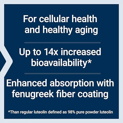 Life Extension® Bio-Luteolin™ – Zellgesundheit, gesundes Altern, bioverfügbare Formel mit Luteolin und Bockshornklee-Faser, glutenfrei, nicht-GVO, vegetarisch, 30 Kapseln