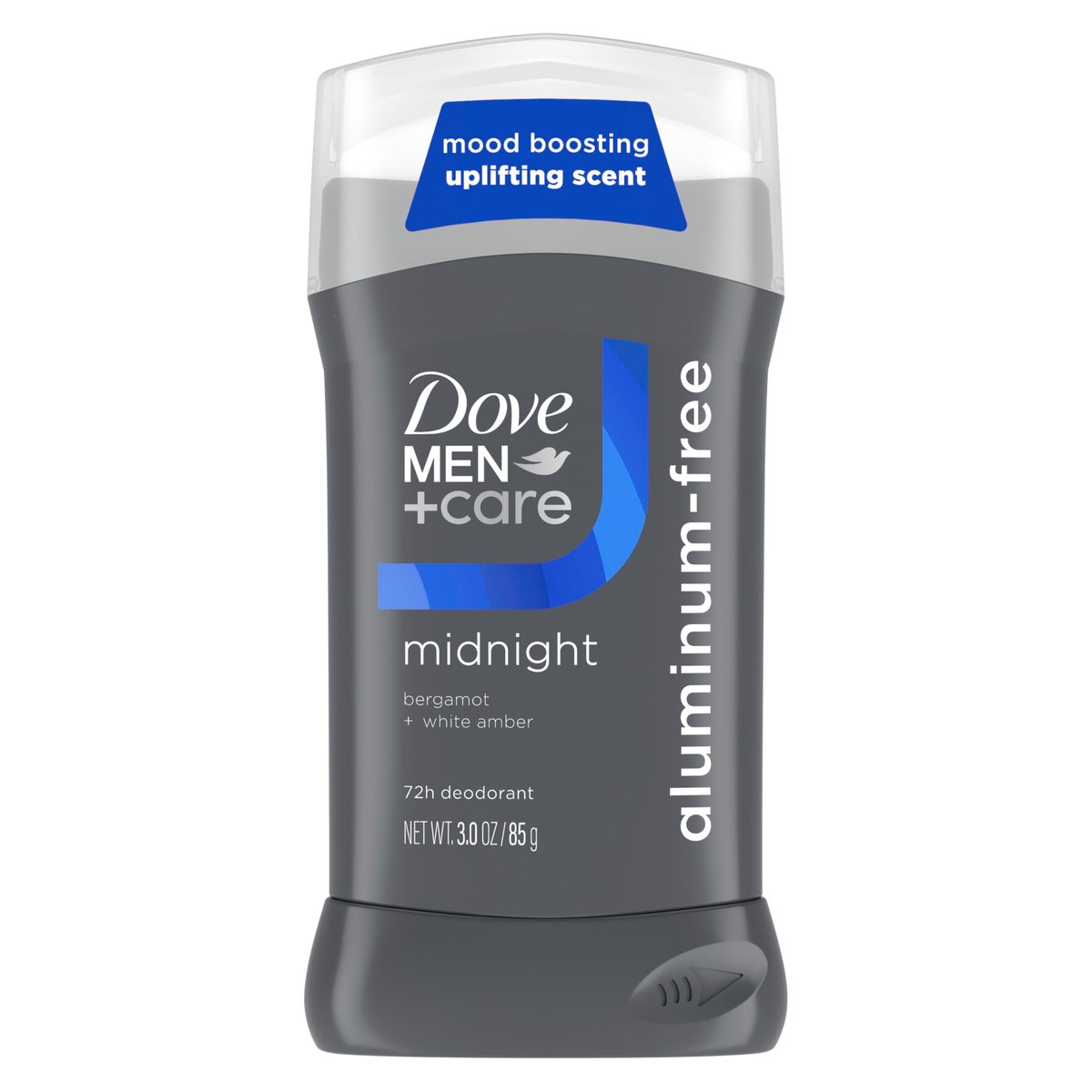 DOVE MEN + CARE Deodorant Stick ohne Aluminium, Bergamot & White Amber Stimmungsaufhellender Duft, 72h Geruchsschutz, 85 g
