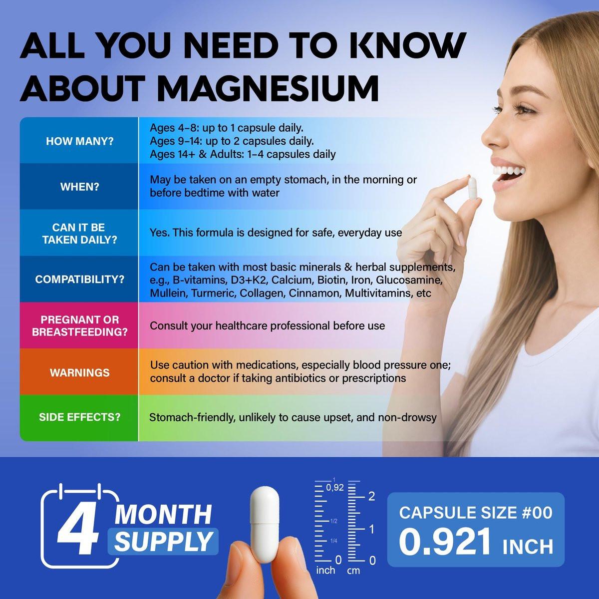Magnesium Glycinat 500 mg – Chelatkomplex mit hoher Bioverfügbarkeit – Unterstützt Schlaf, Muskeln & Herzgesundheit – für Frauen & Männer – Laborgeprüft & Nicht-GVO – 120 Kapseln