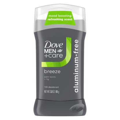 DOVE MEN + CARE Aluminiumfreier Deodorant Stick, Breeze Mood Boosting Duft, 72h Geruchsschutz, 85 g