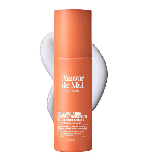 ADM Omega Multi-Ceramide Gesichtsfeuchtigkeitscreme – Leichte, feuchtigkeitsspendende Barriere-Reparatur-Creme mit Ceramiden, Omega 5-6-9, Granatapfel & Vitamin E für empfindliche Haut, 50 ml