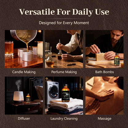 Auelife 4oz Cologne Ätherisches Öl für Diffuser – Herrenduft für Aromatherapie, Kerzenherstellung, Seifenherstellung – Vatertags- und Geburtstagsgeschenk für Männer, 118 ml