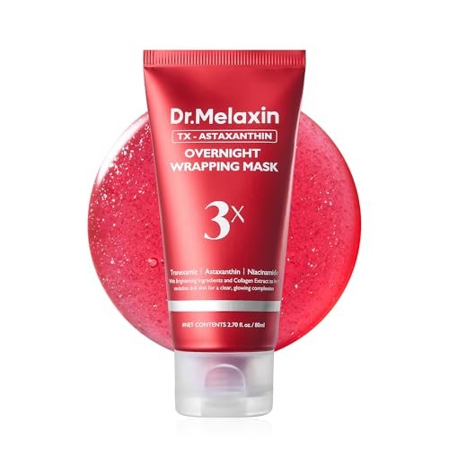 Dr.Melaxin TX Astaxanthin Overnight Wrapping Peel-Off Mask – Hautverbessernde, feuchtigkeitsspendende & straffende Nachtmaske für Glow & Texturverfeinerung
