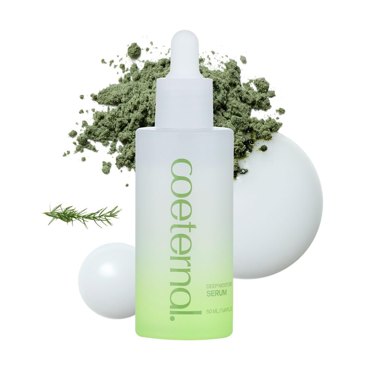 Coeternal Deep Moisture Serum – Koreanisches Feuchtigkeitsserum mit Algen11, Niacinamid & Arginin für trockene Haut, Barrierereparatur & Glass Skin Glow, Duftfrei, 50 ml