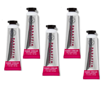 Bath & Body Works Paraffin Handcreme – 5er-Pack – 29 ml Tube – mit Avocadoöl, Sheabutter & Vitamin E