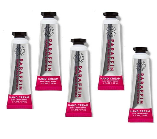 Bath & Body Works Paraffin Handcreme – 5er-Pack – 29 ml Tube – mit Avocadoöl, Sheabutter & Vitamin E