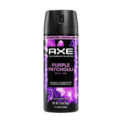 AXE Fine Fragrance Collection Körperspray Purple Patchouli – 72h Frische, Aluminiumfrei, 82 ml