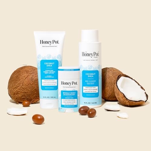 Honey Pot – Ganzkörper-Deodorant mit Kokosnuss & Sheabutter für Frauen – Aluminiumfrei – 72h Geruchskontrolle – Schweißabweisend – Ohne Parabene & Sulfate – 75 g
