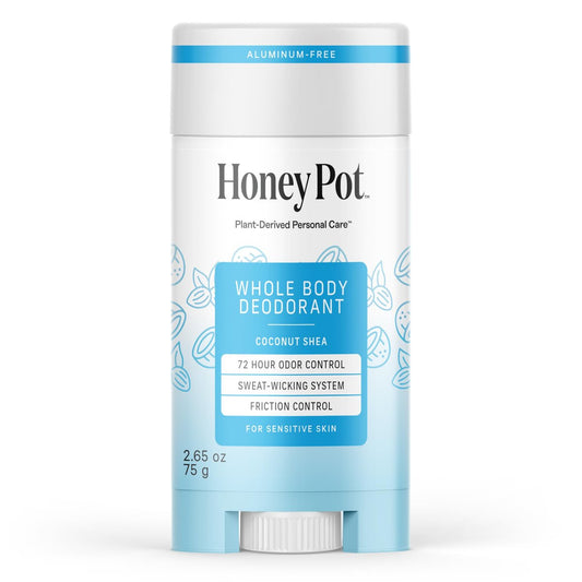 Honey Pot – Ganzkörper-Deodorant mit Kokosnuss & Sheabutter für Frauen – Aluminiumfrei – 72h Geruchskontrolle – Schweißabweisend – Ohne Parabene & Sulfate – 75 g