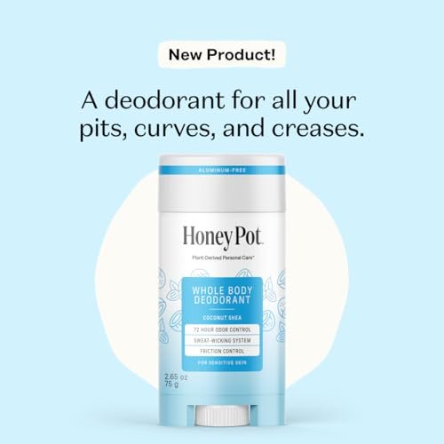 Honey Pot – Ganzkörper-Deodorant mit Kokosnuss & Sheabutter für Frauen – Aluminiumfrei – 72h Geruchskontrolle – Schweißabweisend – Ohne Parabene & Sulfate – 75 g