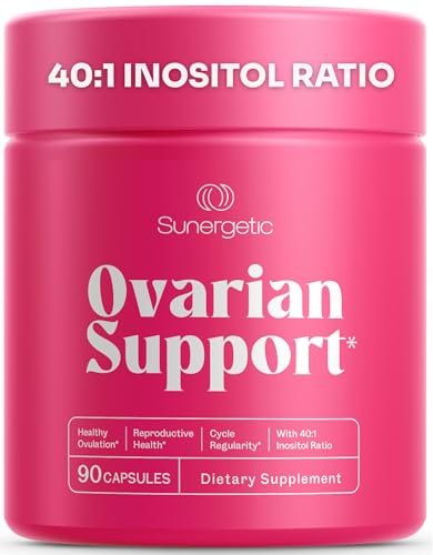 Premium Ovarian Health Support Supplement – Hormonbalance, Eisprung & Zyklusregulierung - Myo-Inositol & D-Chiro Inositol für Frauen – 40:1 Inositol-Verhältnis mit Folat & DIM – 90 Kapseln