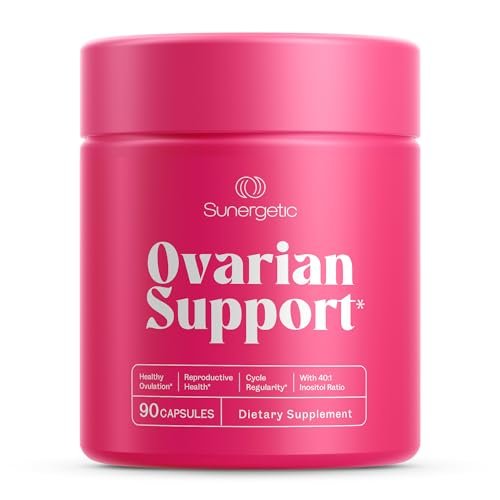 Premium Ovarian Health Support Supplement – Hormonbalance, Eisprung & Zyklusregulierung - Myo-Inositol & D-Chiro Inositol für Frauen – 40:1 Inositol-Verhältnis mit Folat & DIM – 90 Kapseln