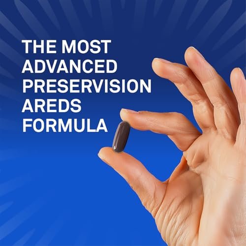 PreserVision AREDS3 Augenvitamine – Nr. 1 von Augenärzten empfohlen, AREDS-2-Formel mit 8 B-Vitamin-Komplex, 3-in-1 Makula-Nahrungsergänzung, 60 Softgels