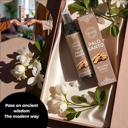 Palo Santo Raumspray für negative Energie Reinigung – Ungiftiger natürlicher Raumspray mit Palo Santo ätherischem Öl – Sicheres Körperspray für Smudge Kit
