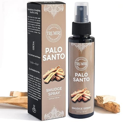 Palo Santo Raumspray für negative Energie Reinigung – Ungiftiger natürlicher Raumspray mit Palo Santo ätherischem Öl – Sicheres Körperspray für Smudge Kit