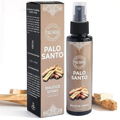 Palo Santo Raumspray für negative Energie Reinigung – Ungiftiger natürlicher Raumspray mit Palo Santo ätherischem Öl – Sicheres Körperspray für Smudge Kit