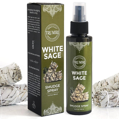 Weißer Salbei Spray für spirituelle Reinigung, negative Energie und Schutz – Smudge Spray aus natürlichem, nicht giftigem Salbei-Öl – Salvia Blanca para Limpiar