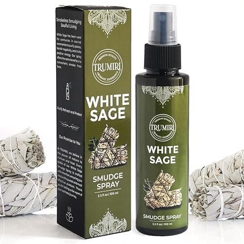 Weißer Salbei Spray für spirituelle Reinigung, negative Energie und Schutz – Smudge Spray aus natürlichem, nicht giftigem Salbei-Öl – Salvia Blanca para Limpiar