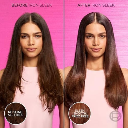 L'Oréal Paris EverPure Iron Sleek Glättendes Shampoo und Spülung – Sulfatfreie Formel mit Alpha-Säuren für Frizz-Kontrolle und Feuchtigkeitsschutz, 1 Kit (2 x 200 ml)